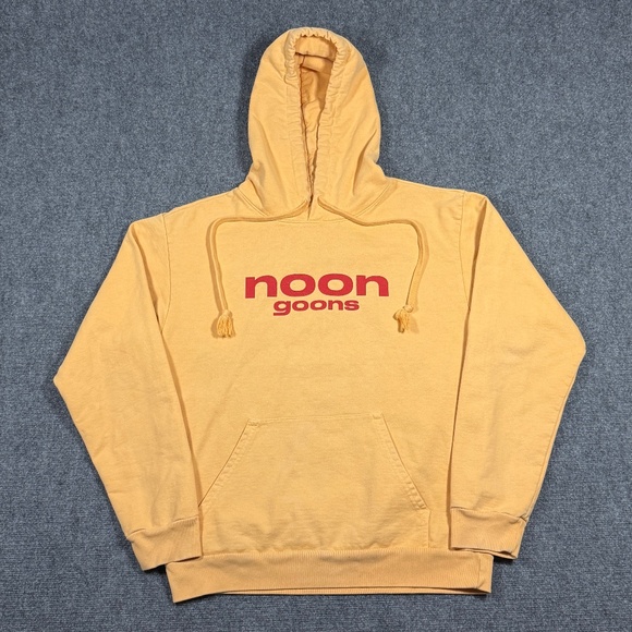 Noon Goons Squishy Hoodie Chamois Orange Heavyweight Mens Large Streetwear 0425 - Picture 1 of 9